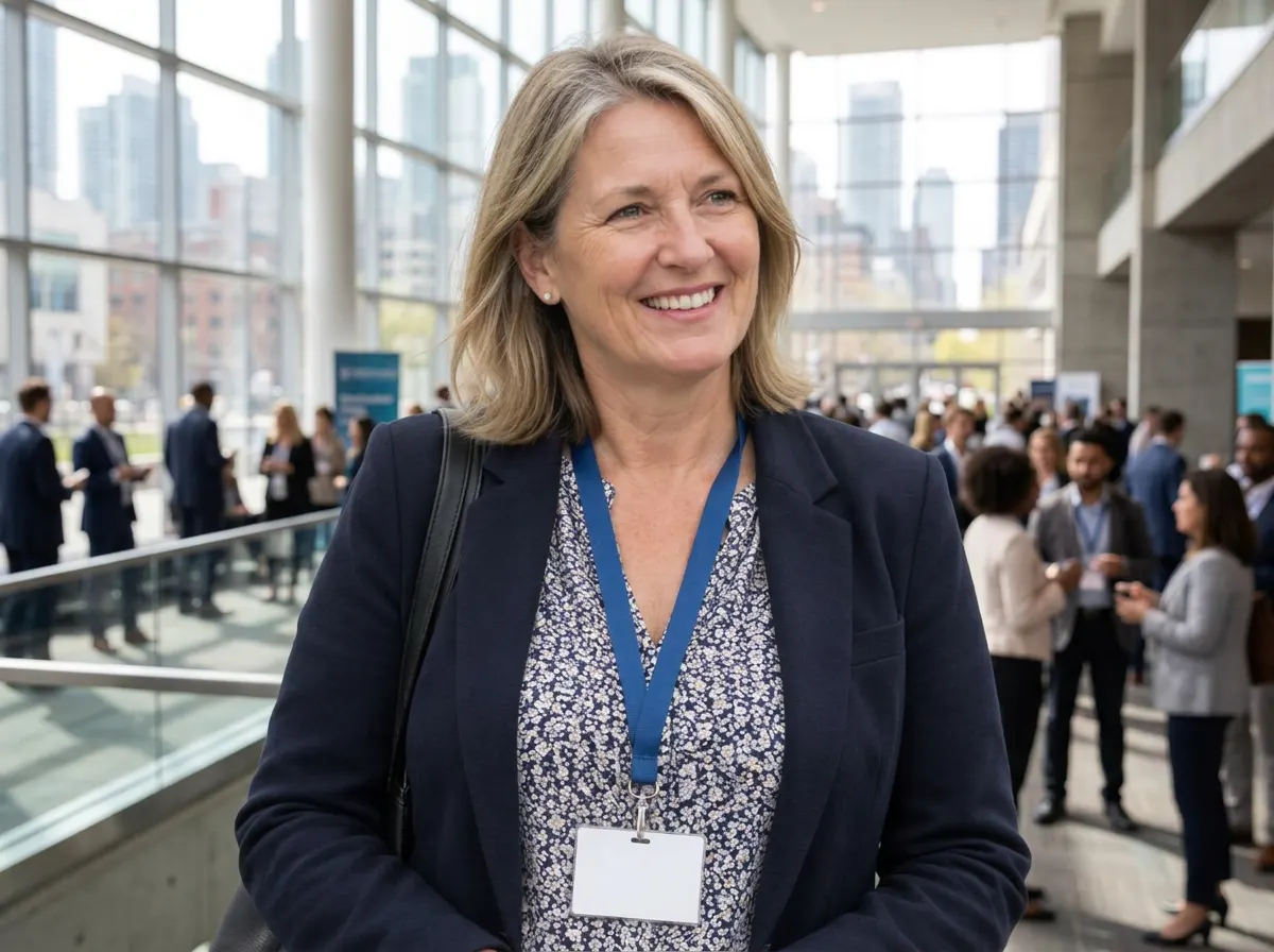 A delegate at a conference