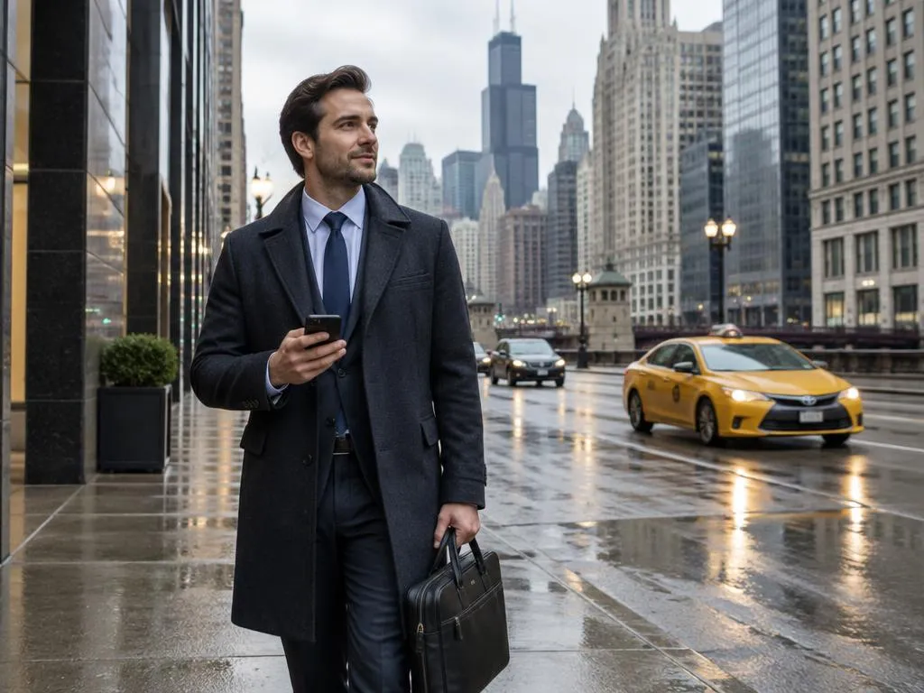 A sales rep on a work trip